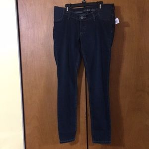 NWT Maternity Indigo Dark Blue Size Small Ankle Cut Jeans